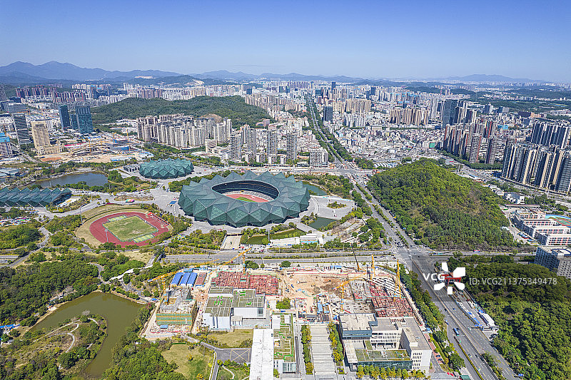 深圳大运中心 深圳龙岗区 龙岗大运中心 龙岗区中心区图片素材