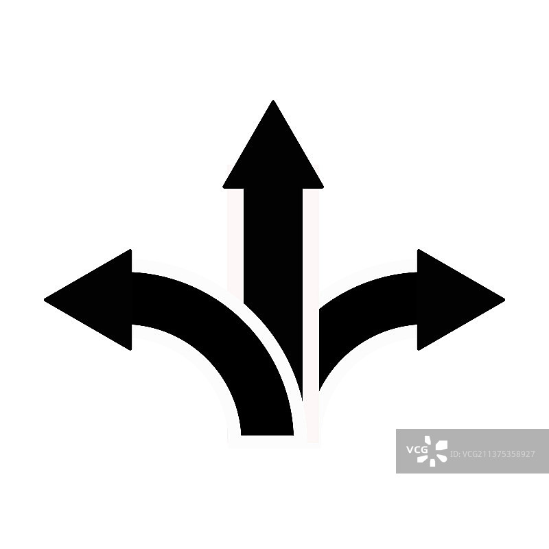 三向箭头图形设计元素图片素材