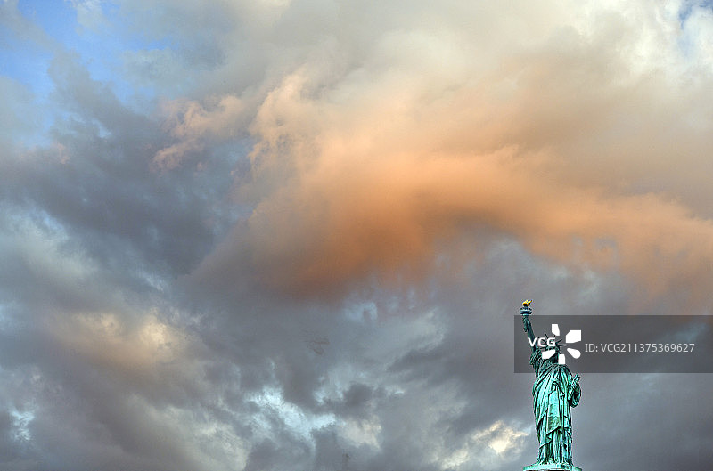 美国自由女神雕像图片素材