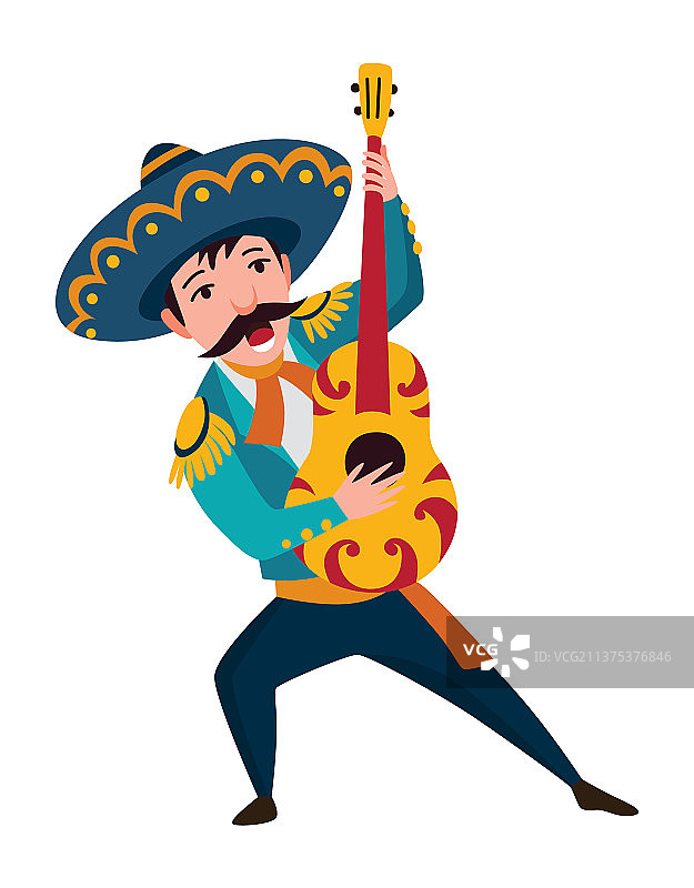 墨西哥流浪乐队音乐家图片素材