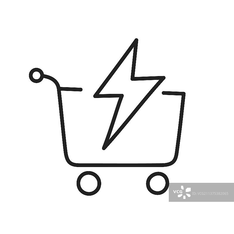 手绘涂鸦购物图标限时促销图片素材