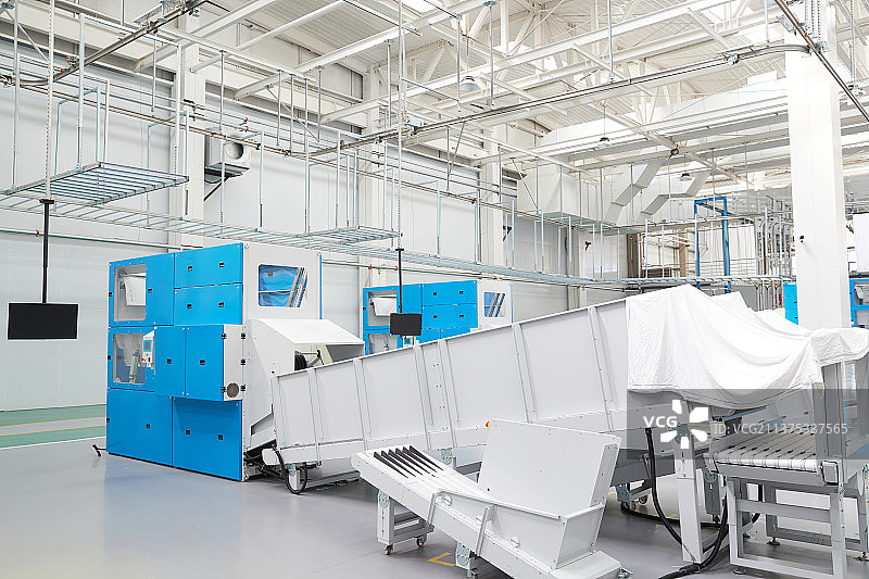 大型洗涤工厂内部图片素材