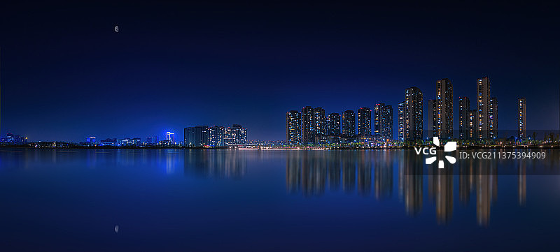 九龙湖夜色（接片）+南京图片素材