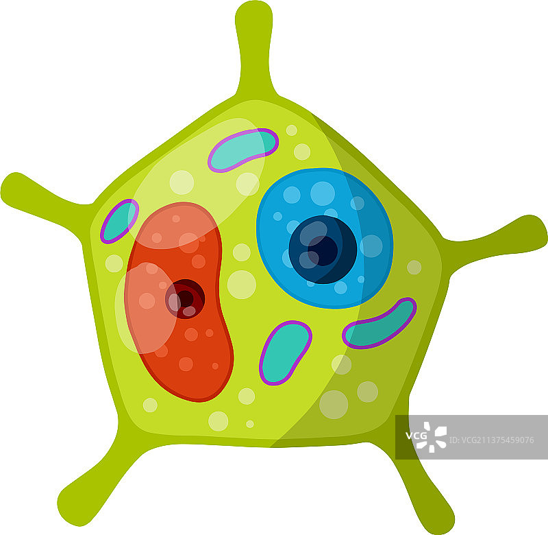 植物细胞绿色元素图片素材