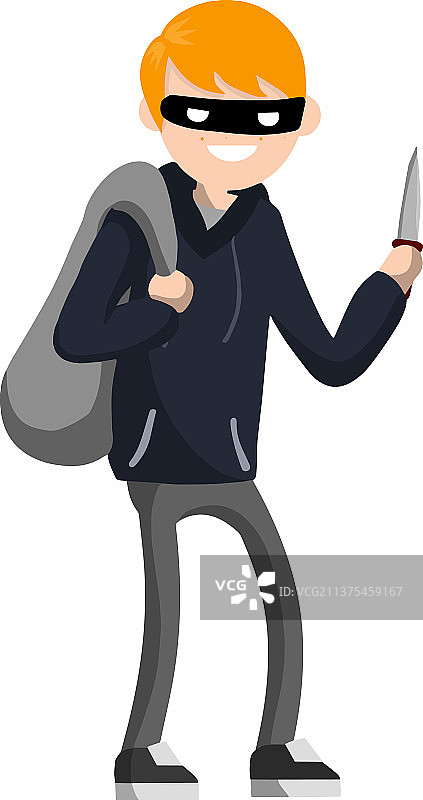 持刀勒索钱财的男人图片素材