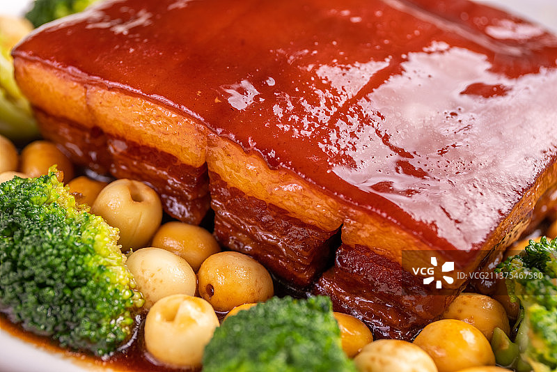 红烧方肉红焖肉图片素材