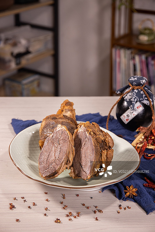 卤味牛腱肉图片素材