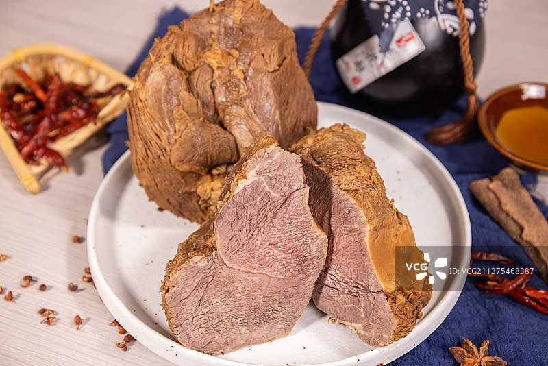 卤味牛腱肉图片素材