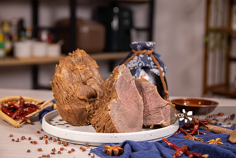 卤味牛腱肉图片素材