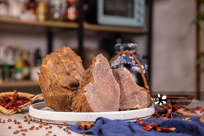 卤味牛腱肉图片素材