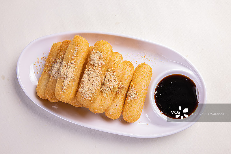 四川成都小吃红糖糍粑图片素材