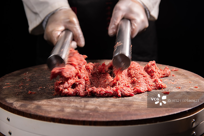 火锅菜制作手工牛肉丸图片素材