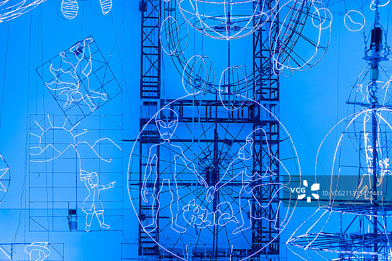 上海浦东美术馆展览重要的装置艺术作品图片素材