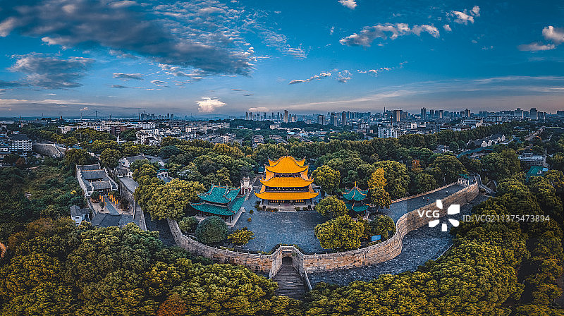 岳阳城市航拍图片素材