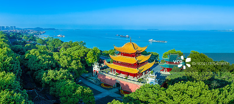 岳阳城市航拍图片素材