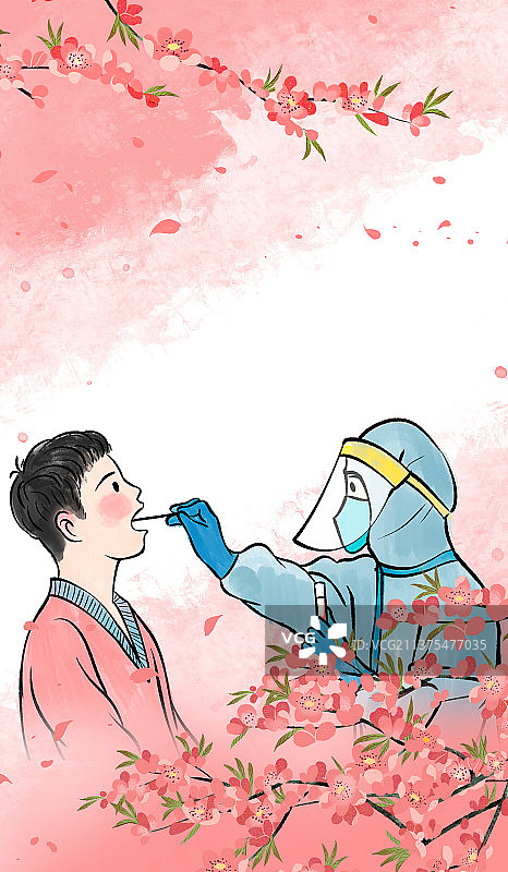 逆行者，守护城市的白衣天使疫情病毒核酸检测图片素材