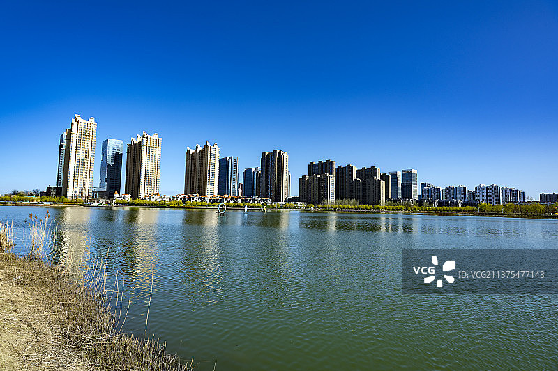 滨州中海水利风景区 孙武祠 滨州城市美景图片素材