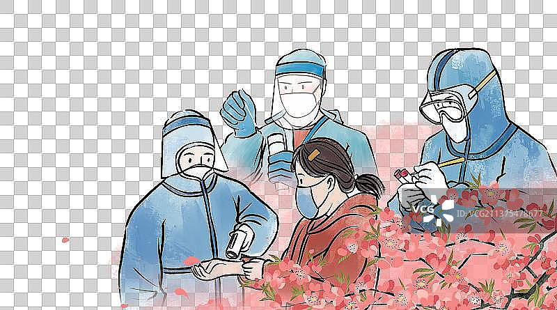 逆行者，守护城市的白衣天使疫情病毒核酸检测图片素材