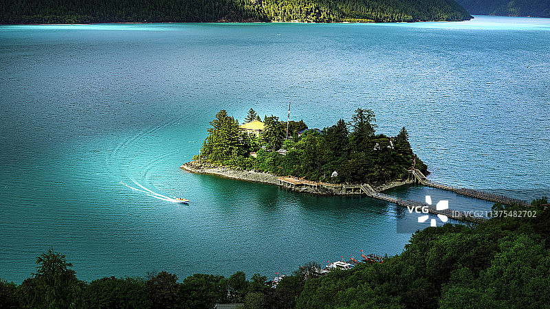 巴松措图片素材