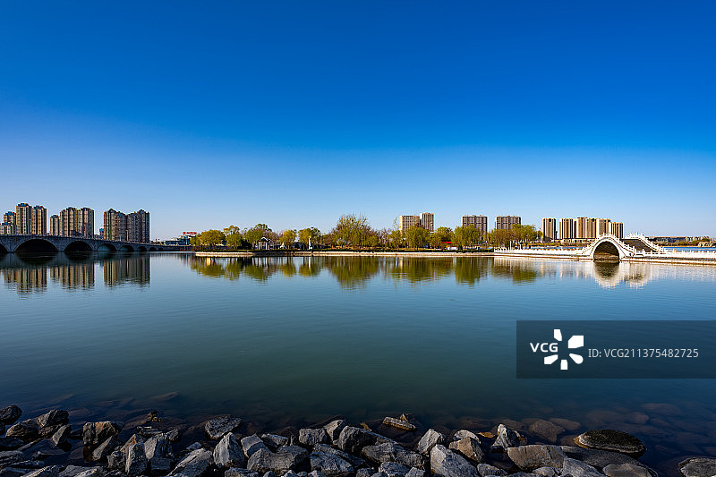 滨州中海水利风景区 孙武祠 滨州城市美景图片素材