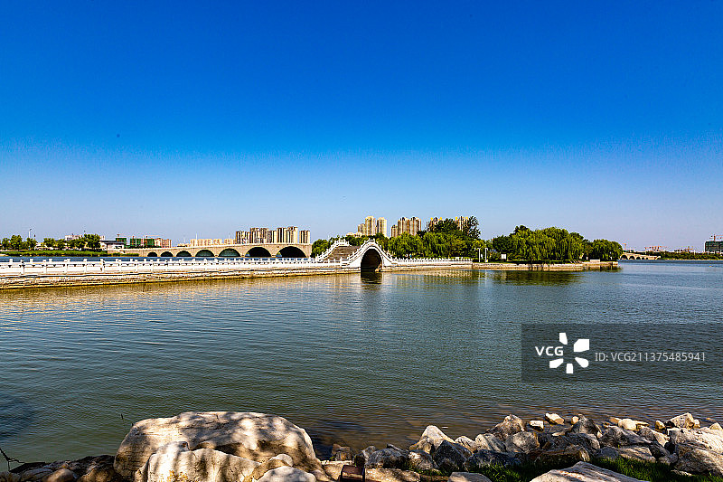 滨州中海 中海水利风景区 城市公园 中海公园图片素材