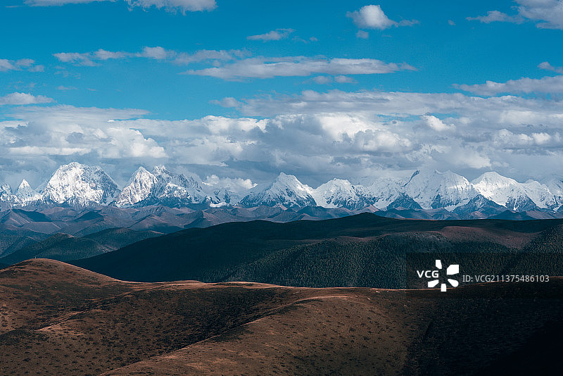 四川贡嘎雪山图片素材