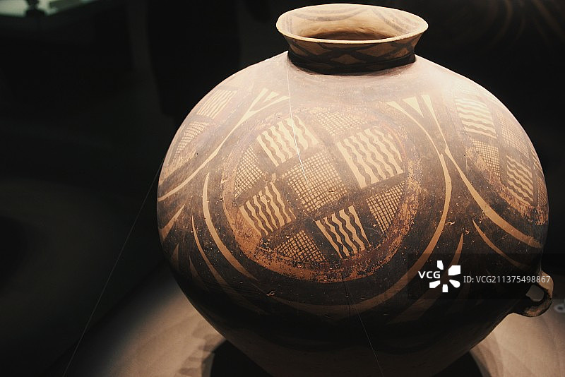 天水市博物馆 仰韶文化 马家窑陶器图片素材