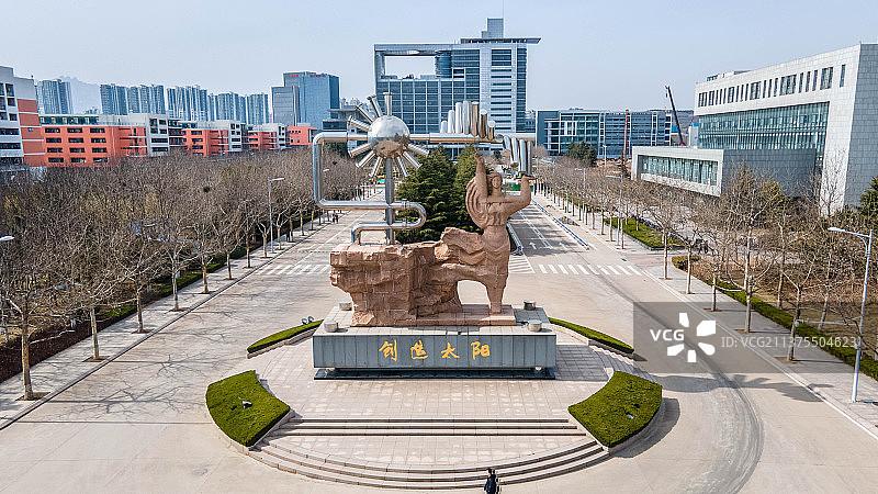 中石大创造太阳雕塑太阳女神图片素材