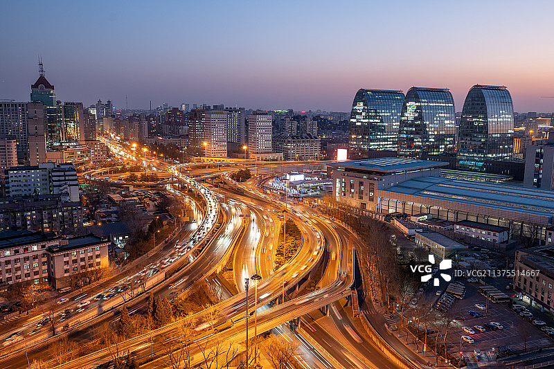 北京西直门桥图片素材