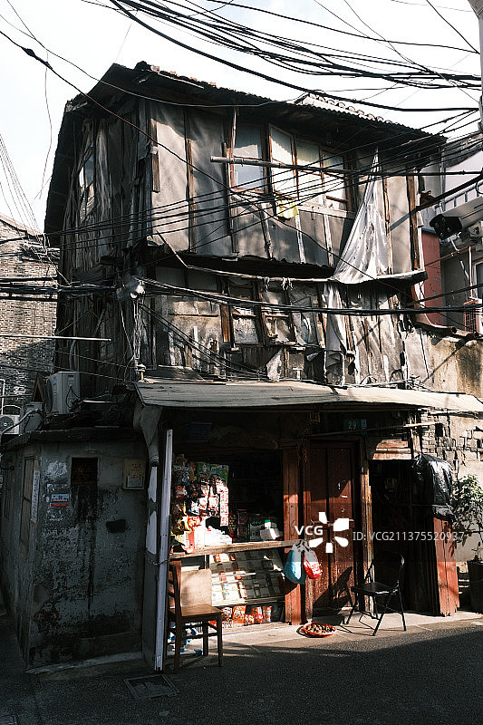 老弄堂一角图片素材