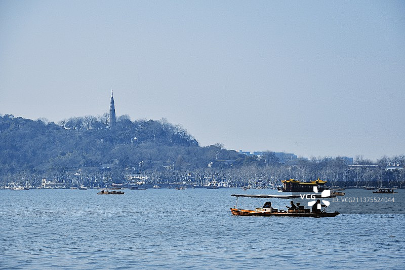 西湖风光图片素材