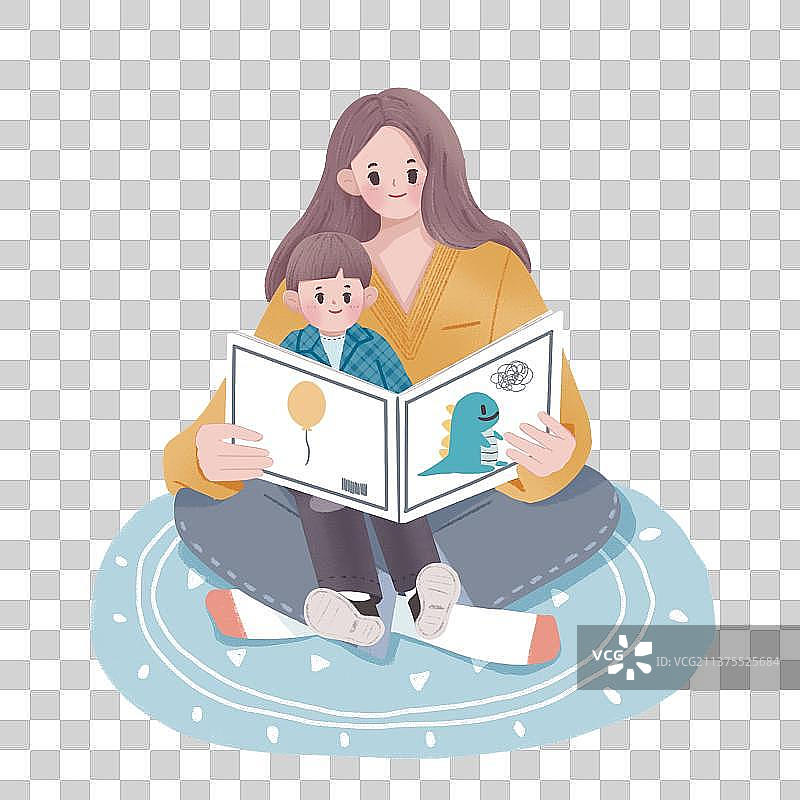 亲子阅读图片素材