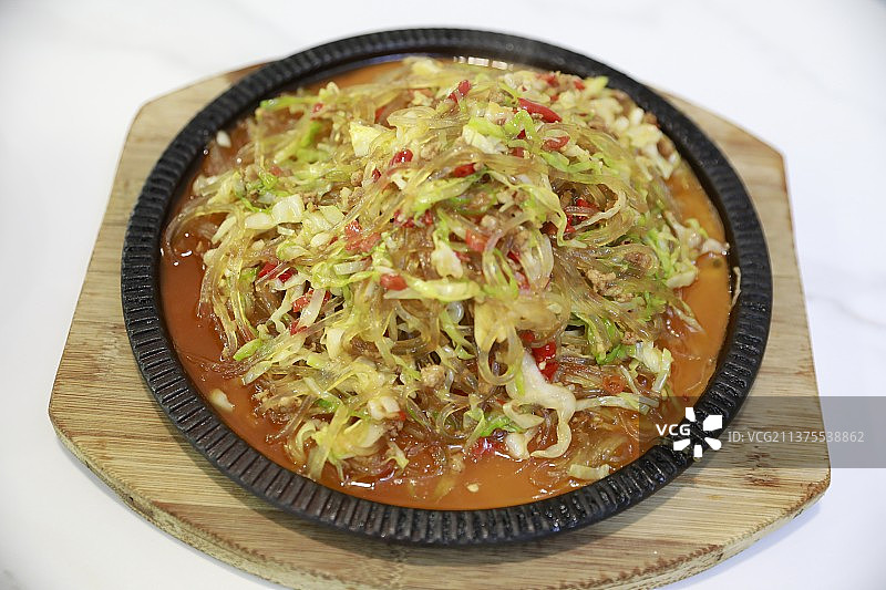 泡菜肉末粉条图片素材