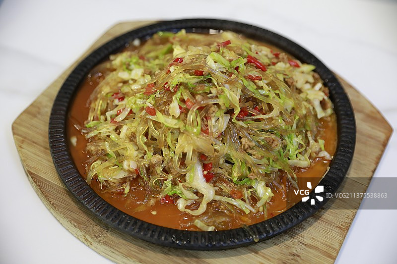 泡菜肉末粉条图片素材