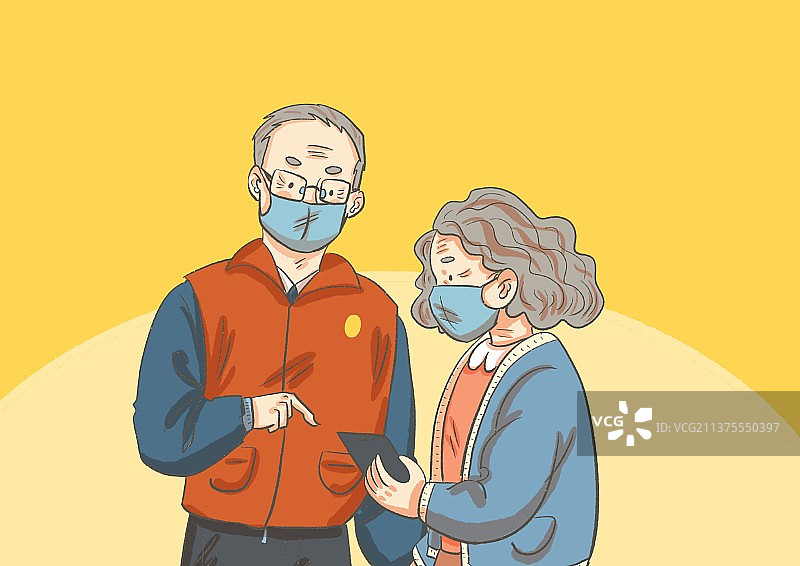 老年志愿者图片素材