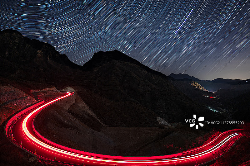 初识星轨图片素材