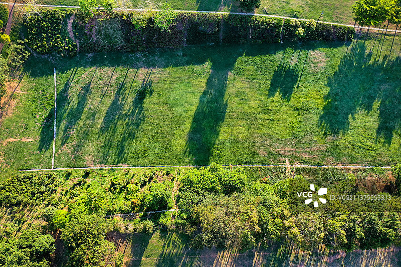 广东省深圳市南山区大沙河公园航拍图片素材