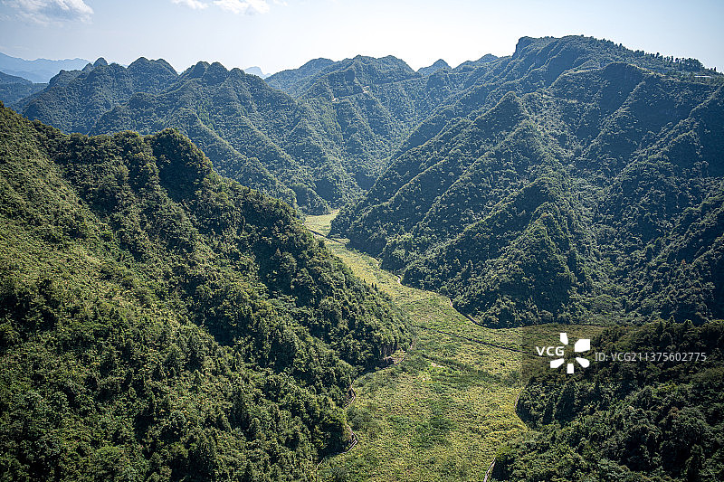 贵州铜仁朱砂古镇仙人洞景区喀斯特地貌风光图片素材