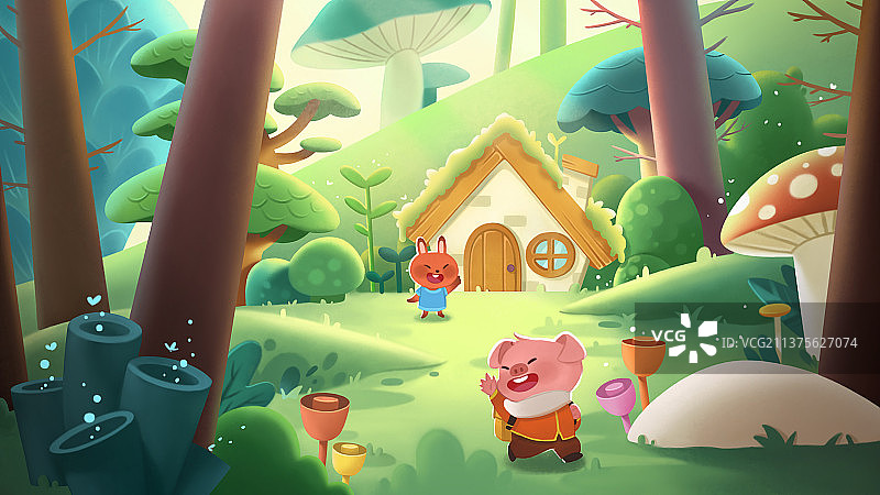 奇幻森林图片素材