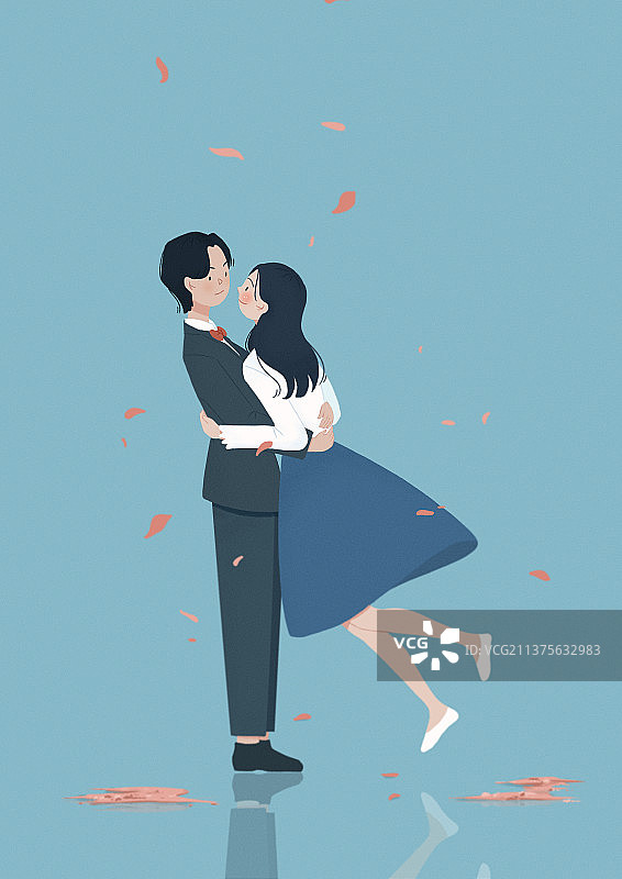 小清新情侣壁纸图片素材