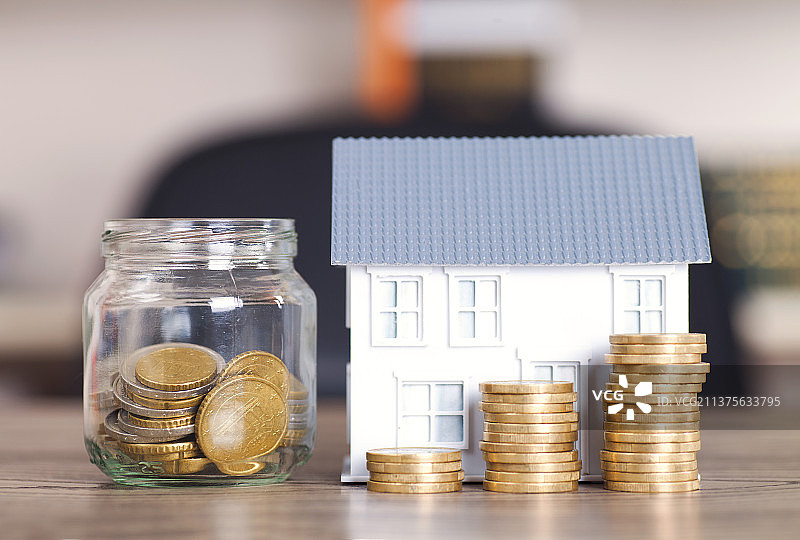 攒钱买房图片素材