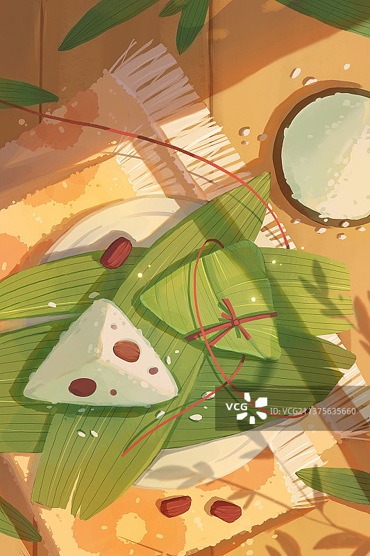 端午节粽子插画图片素材