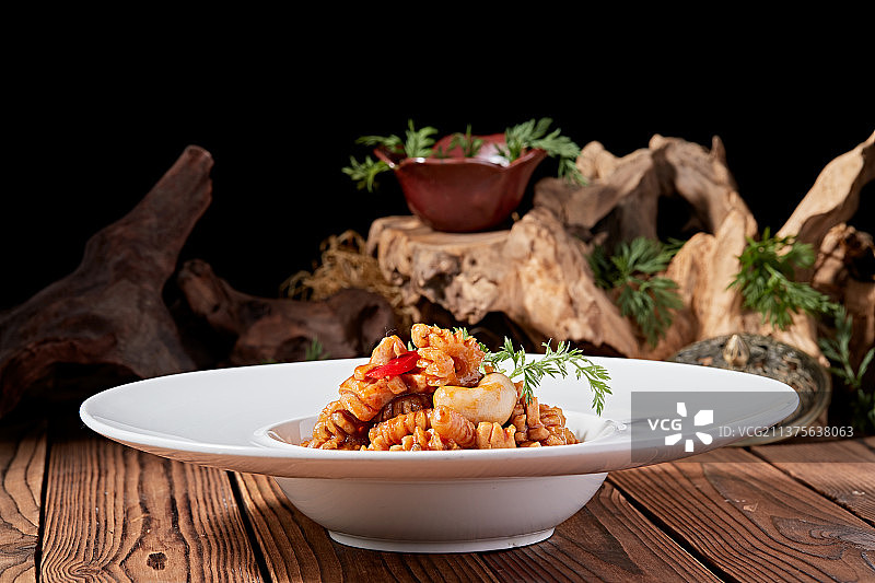 红烧鸡佛鹿鞭花图片素材