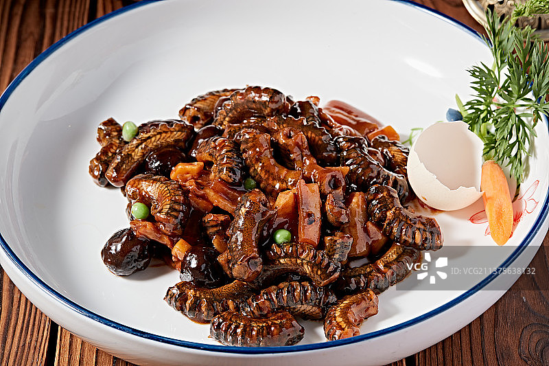 XO酱红烧鳝鱼段图片素材
