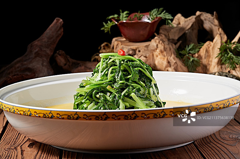 上汤西洋菜图片素材