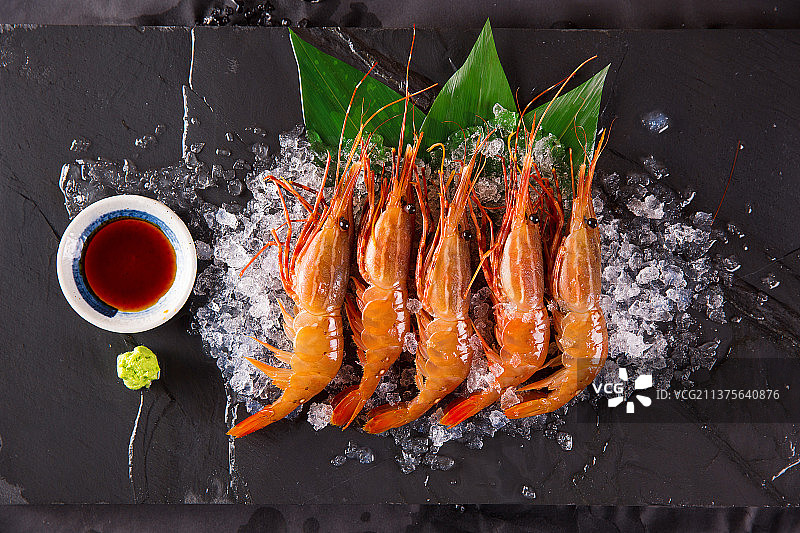 日本料理甜虾图片素材