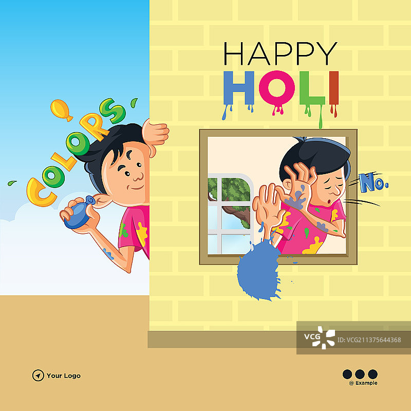 胡里节横幅设计快乐图片素材