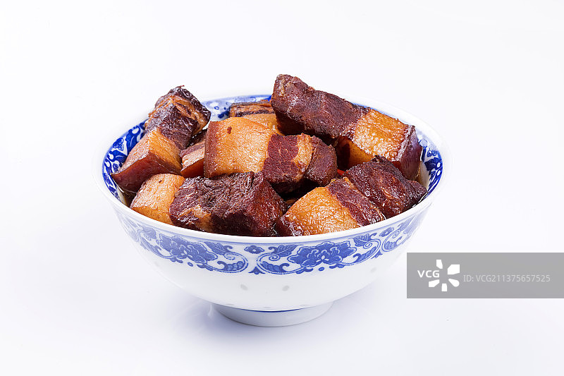 一碗红烧肉与筷子特写图片素材