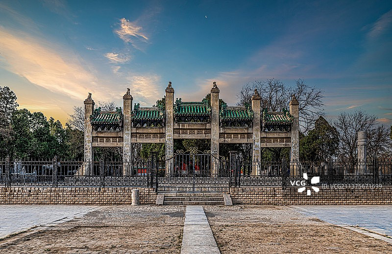 河南安阳历史文化古迹袁林图片素材
