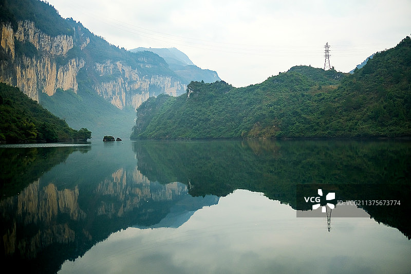 百里乌江画廊景色图片素材